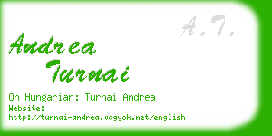 andrea turnai business card